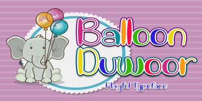 Balloon Duwoor Fuente Póster 1