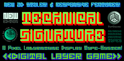 Technical Signature Font Poster 1