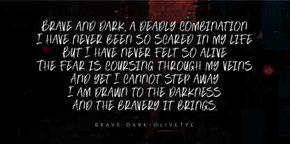 Brave Dark Font Poster 3