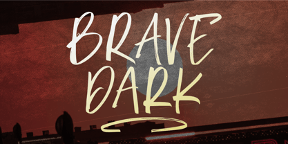 Brave Dark Font Poster 1