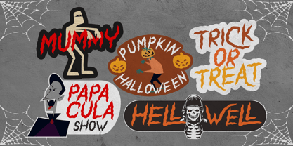 Shaky Halloween Font Poster 9
