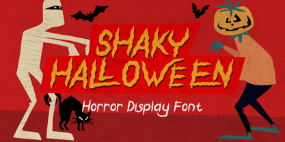 Shaky Halloween Font Poster 1