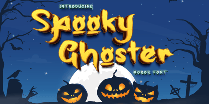 Spooky Ghoster Fuente Póster 1