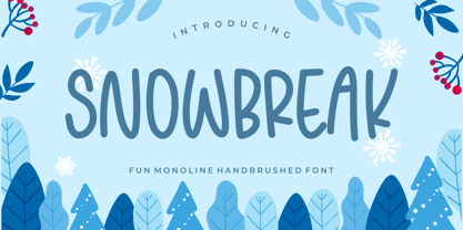 Snowbreak Font Poster 1