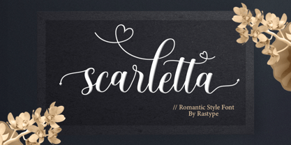 Scarletta Script Font Poster 1