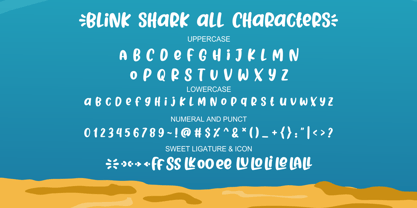 Blink Shark Font Poster 8