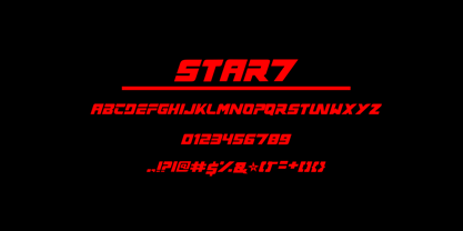 Star7 Font Poster 4