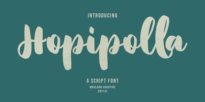 Hopipolla Font Poster 1