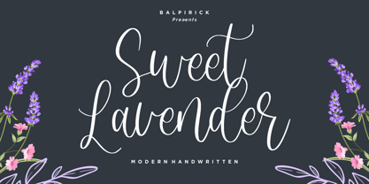 Sweet Lavender Fuente Póster 1