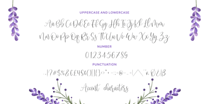 Sweet Lavender Font Poster 6