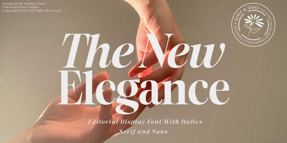 The New Elegance Font Poster 2