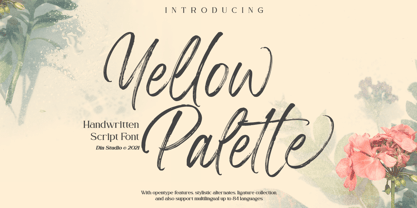 Yellow Palette Font Poster 1