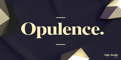 Opulence Font Poster 1