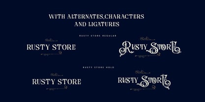 Rusty Store Font Poster 5