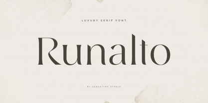 Runalto Font Poster 1