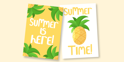 Double Pineapple Font Poster 6