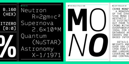 Syke Mono Font Poster 12