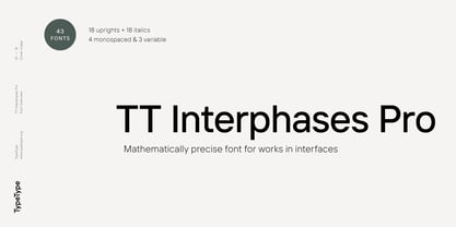 TT Interphases Pro Font Poster 1