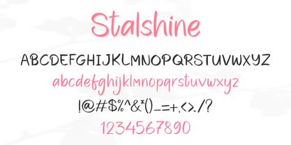 Stalshine Font Poster 8