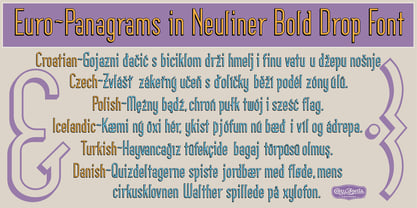 Neuliner Font Poster 10