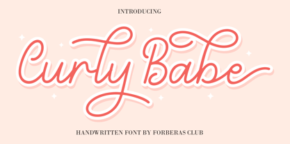 Curly Babe Font Poster 1
