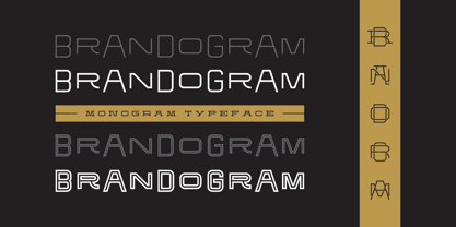 Brandogram Monogram Typeface Police Poster 1