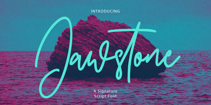 Jawstone Font Poster 1