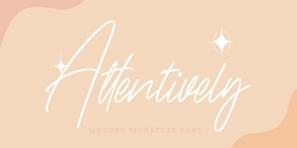 Attentively Font Poster 1
