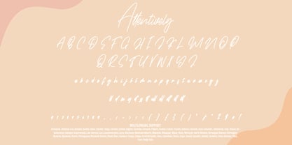 Attentively Font Poster 7