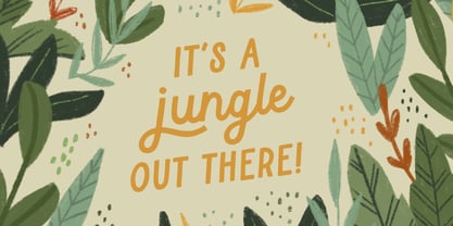 Jungle Giant Font Poster 4