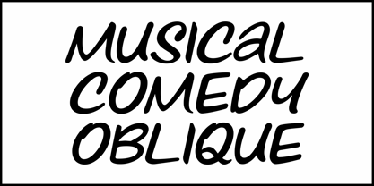 Musical Comedy JNL Font Poster 4