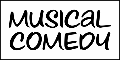 Musical Comedy JNL Font Poster 2