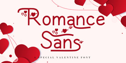 Romance Sans Font Poster 1