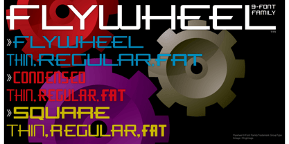 Flywheel Font Poster 5