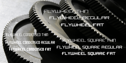 Flywheel Font Poster 3