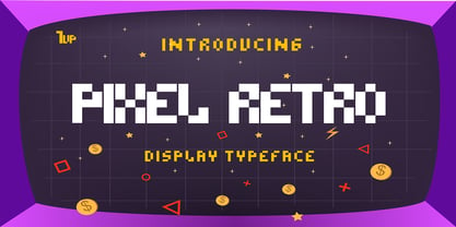 Pixel Retro Font Poster 1