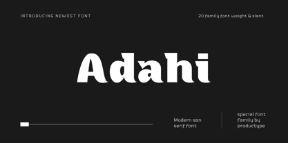 Adahi Font Poster 1