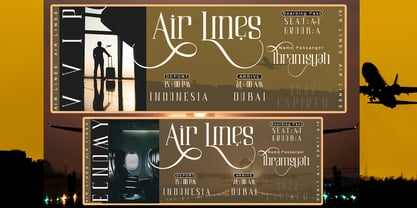 Air Leving Font Poster 3