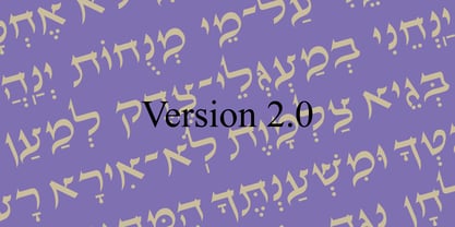 Hebrew Juless Font Poster 1