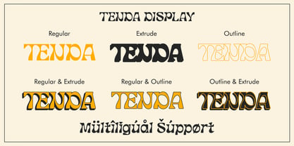 Tenda Display Font Poster 13