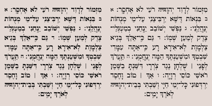 Hebrew Marge Font Poster 2