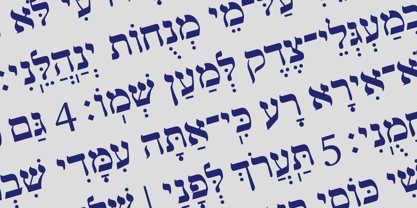 Hebrew Marge Font Poster 1