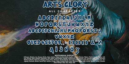 Arts Glory Font Poster 8