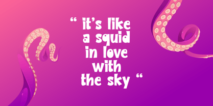 Squidy Club Font Poster 3