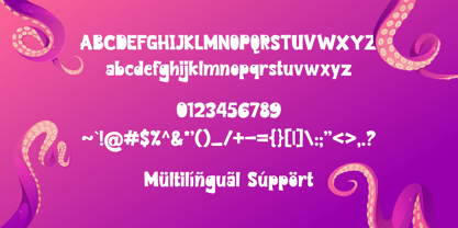 Squidy Club Font Poster 2