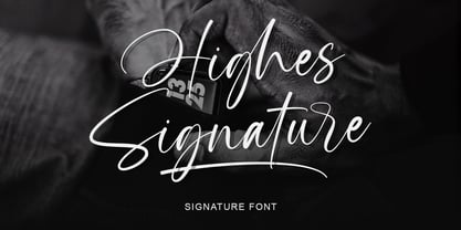 Highes Signature Font Poster 1