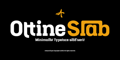 Ottine Slab Font Poster 1