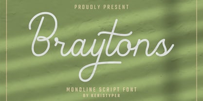 Braytons Font Poster 1