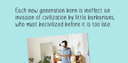 Our Generation Font Poster 4