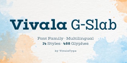 Vivala G Slab Font Poster 1